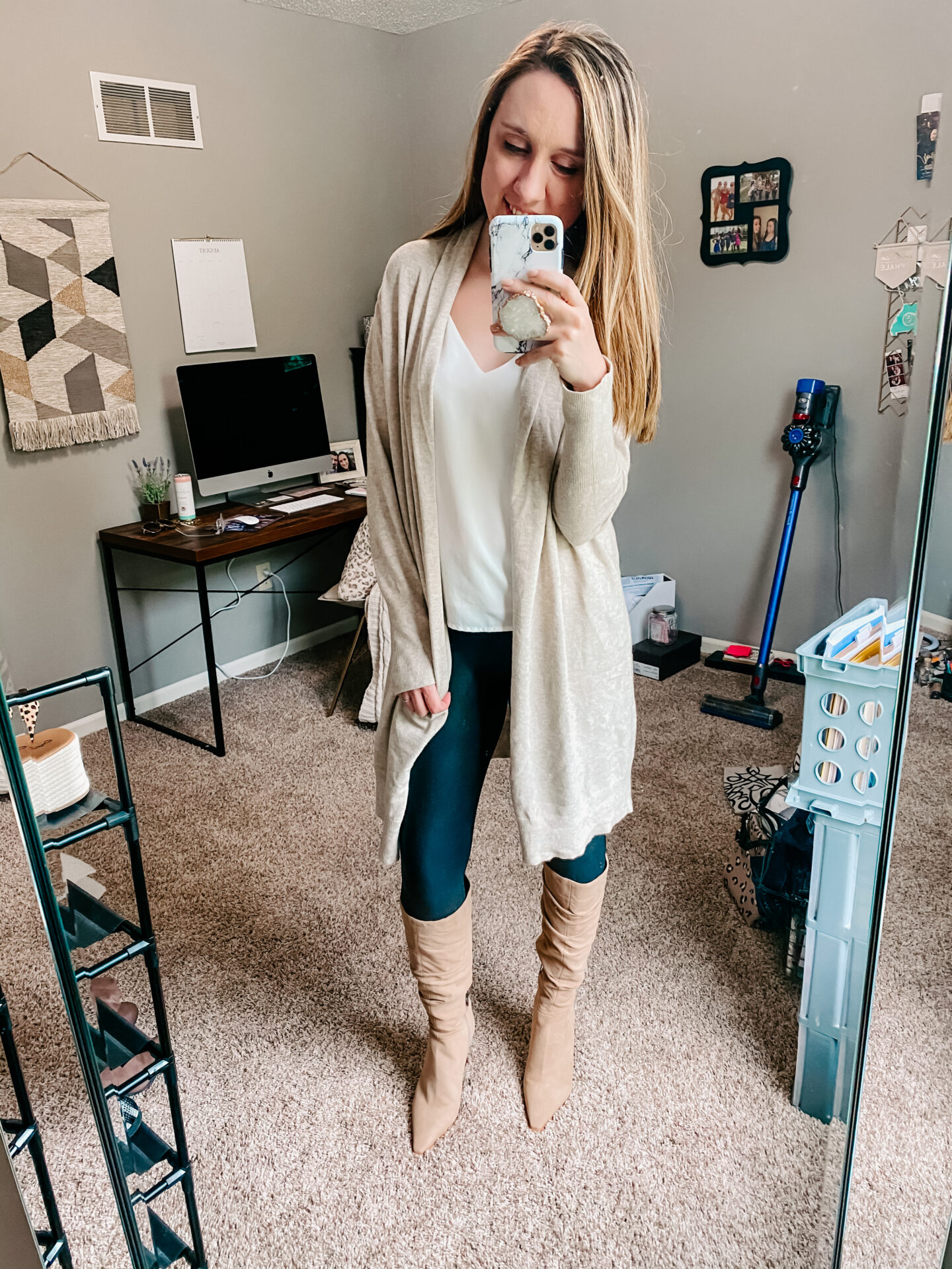 3 Ways to Style Faux Leather Leggings This Fall - Bethany Schaaf Blog